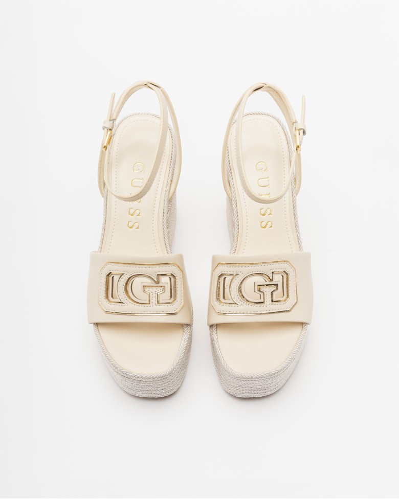 Guess Donna Sandali zeppa FL6KAL SUE04 BLUSH Ivory