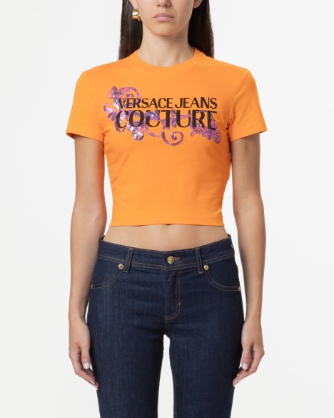 T-shirt Crop Versace Jeans Couture