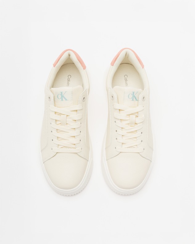 Baskettes blanches Calvin Klein Jeans