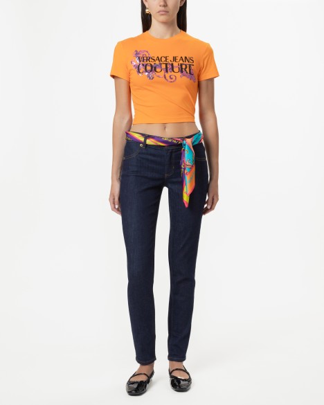 T-shirt Crop Versace Jeans Couture