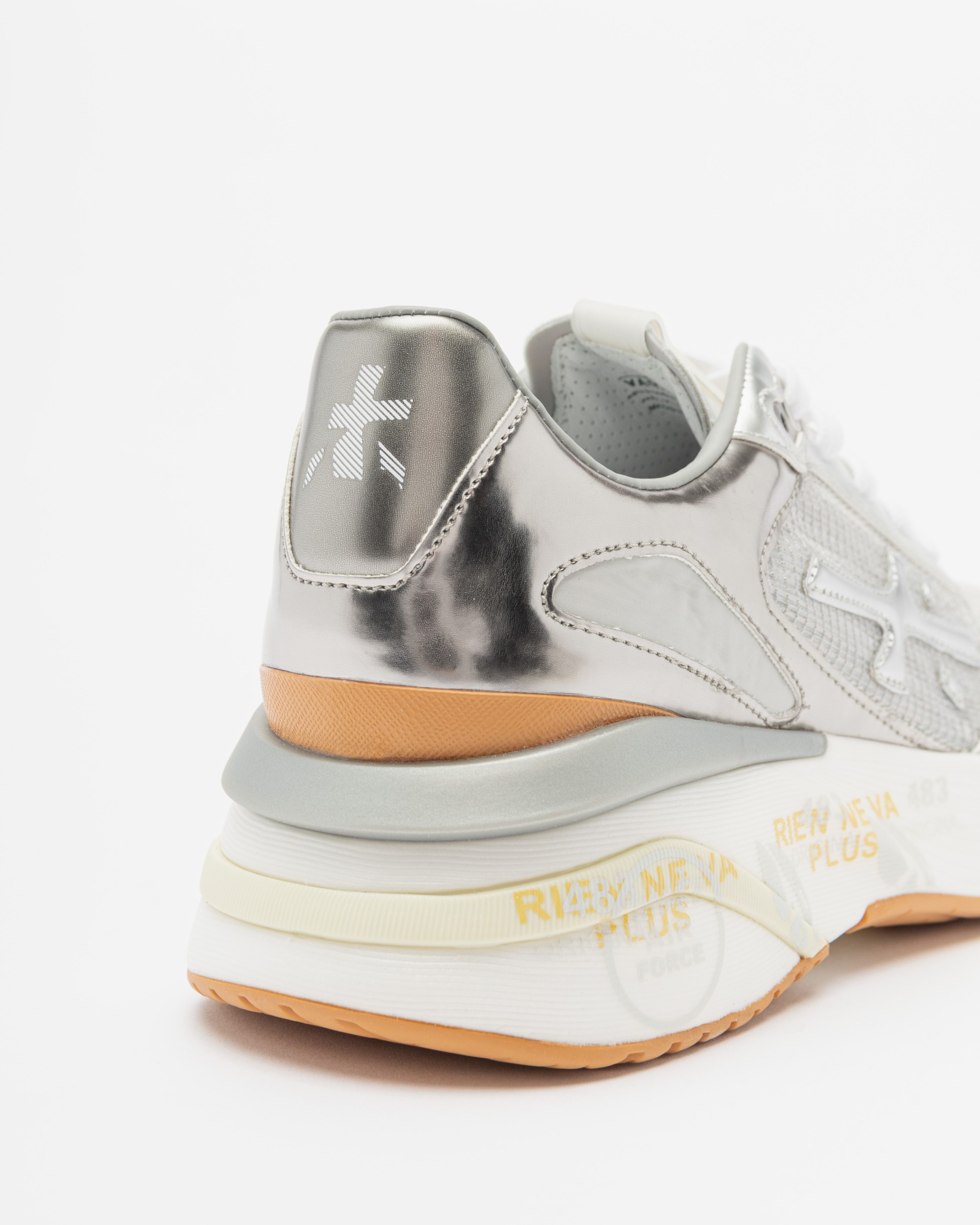 スニーカー PREMIATA Women Sneakers MOERUND VAR 7465 Silver Premiata Women's Sneakers in Leather and Mesh Silver Art