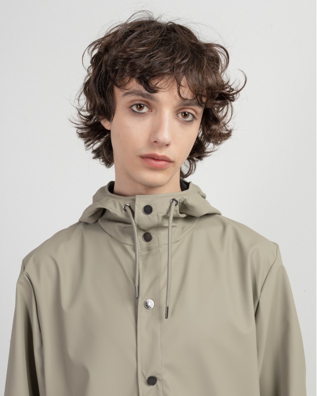 Parka impermeable larga Rains