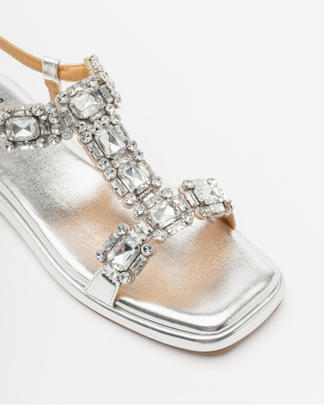 Platte sandalen Gloss