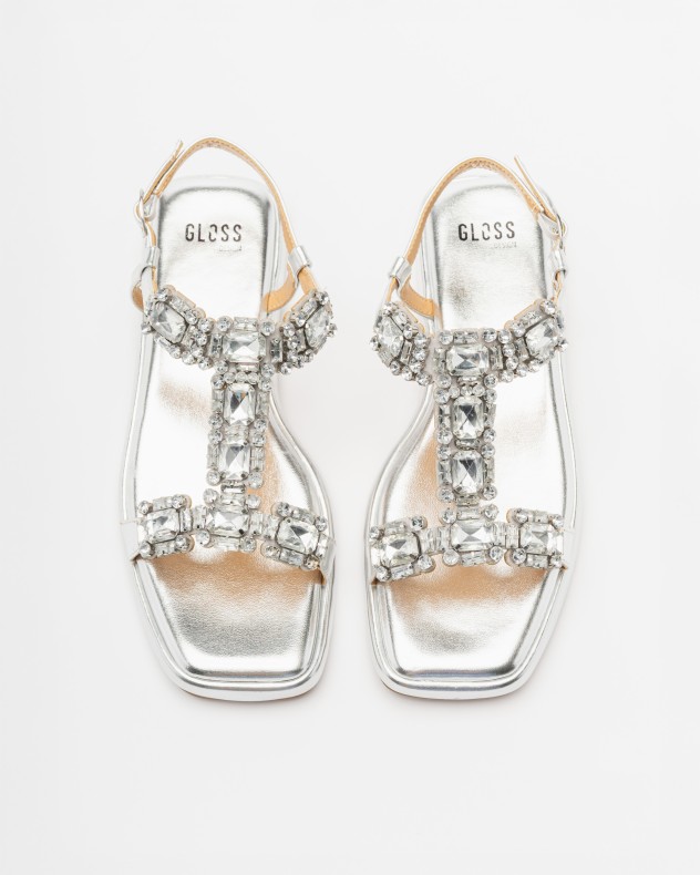 Platte sandalen Gloss