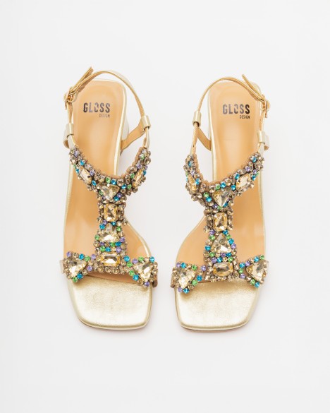 Sandlias de cunha Gloss