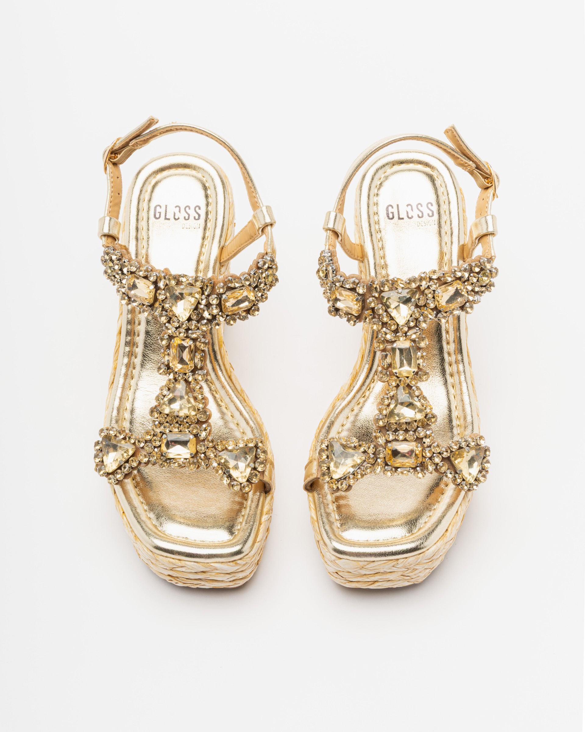 Sandales compensées Gloss