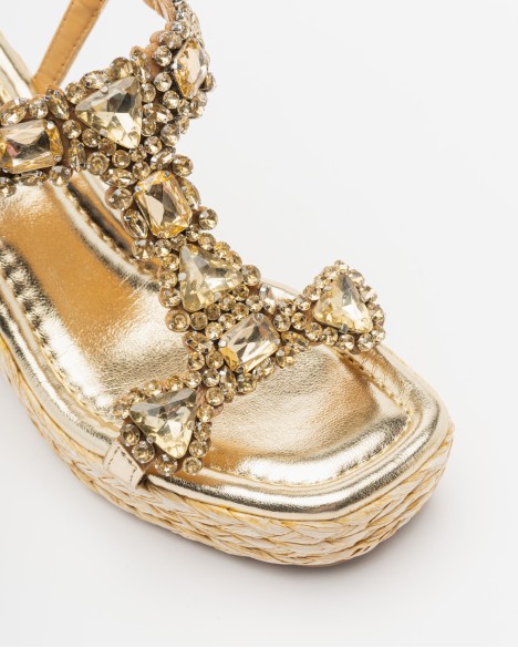 Sandalen met sleehak Gloss