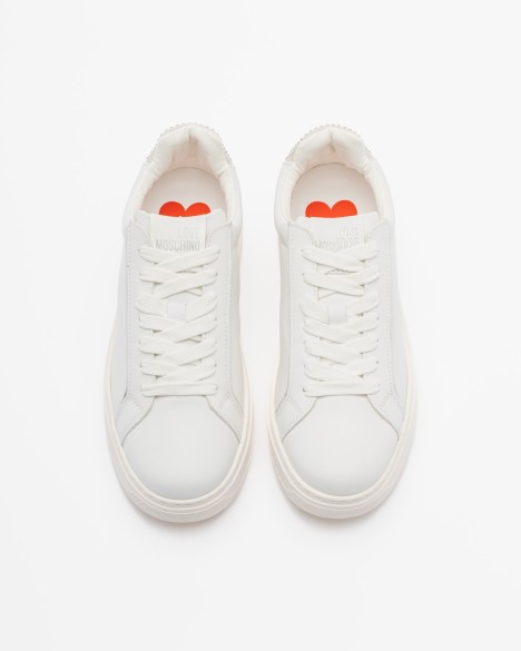 Witte sportschoenen Love Moschino