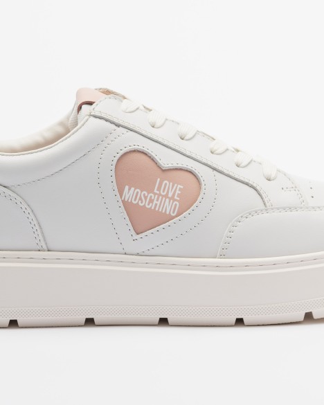 Sapatilhas brancas Love Moschino