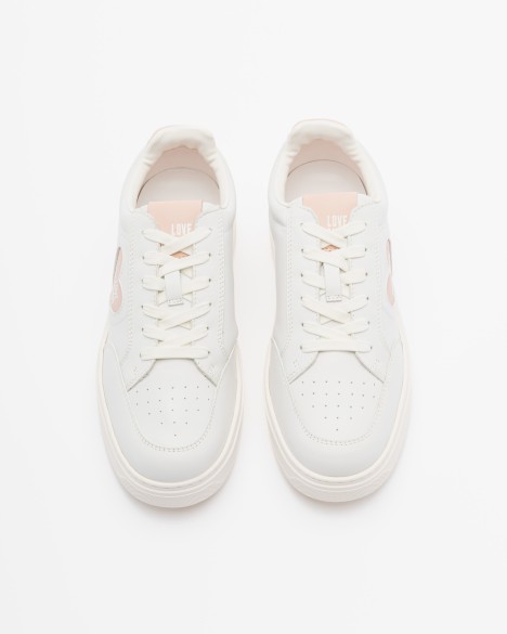 Sapatilhas brancas Love Moschino