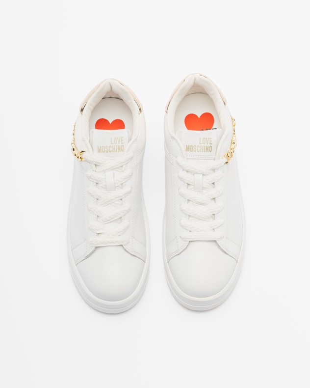 Sapatilhas brancas Love Moschino