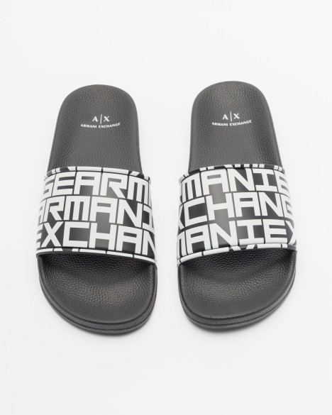 Chinelos slide Armani Exchange