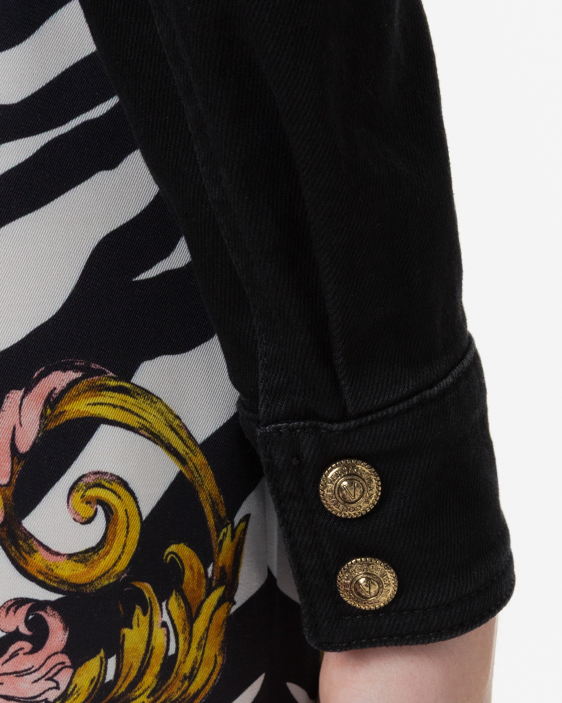 Casaco cropped Versace Jeans Couture