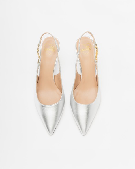 Open schoen aan de achterkant Love Moschino