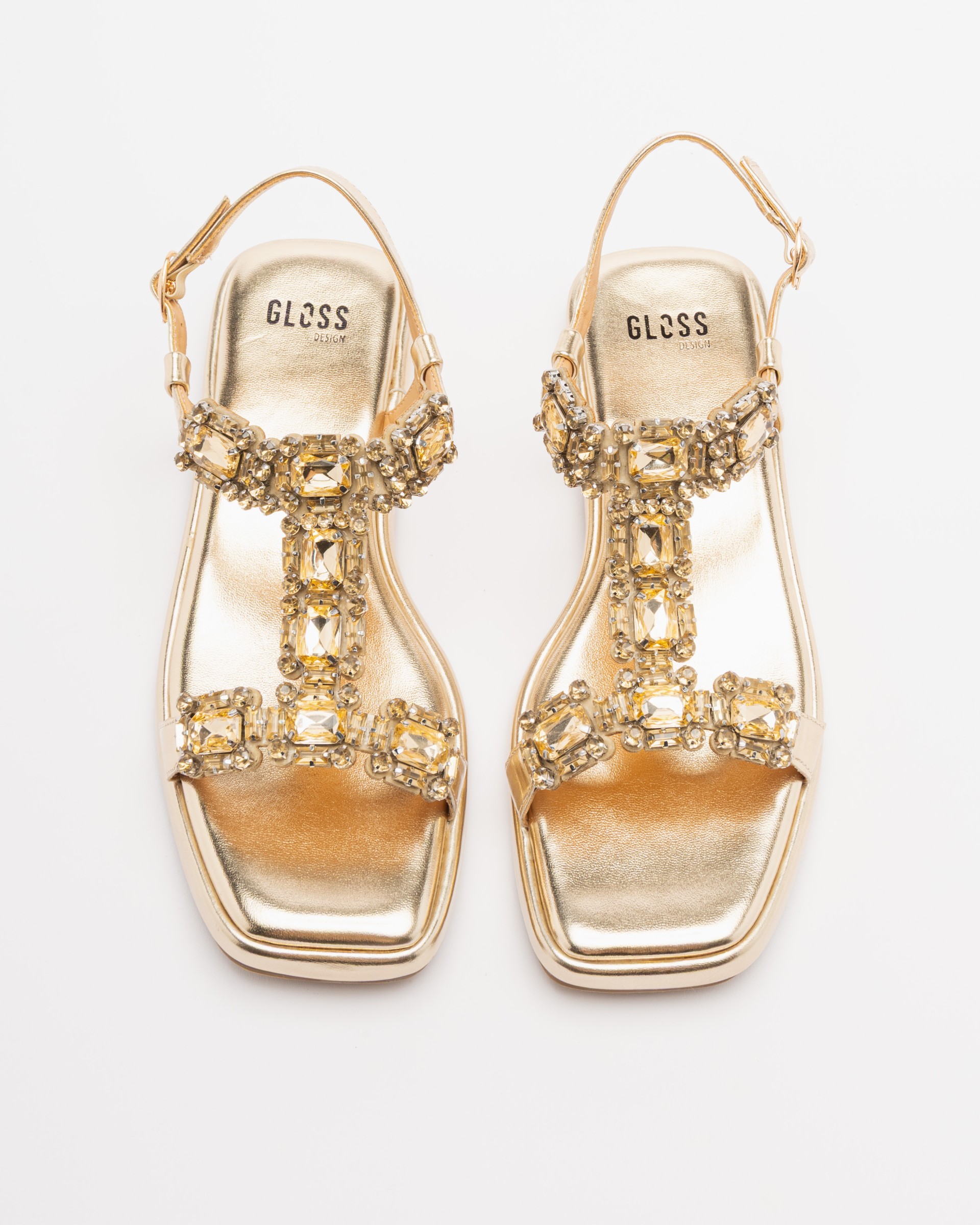 Flache Sandalen Gloss