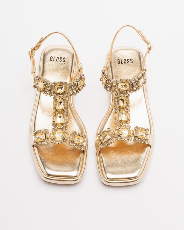 Flache Sandalen Gloss