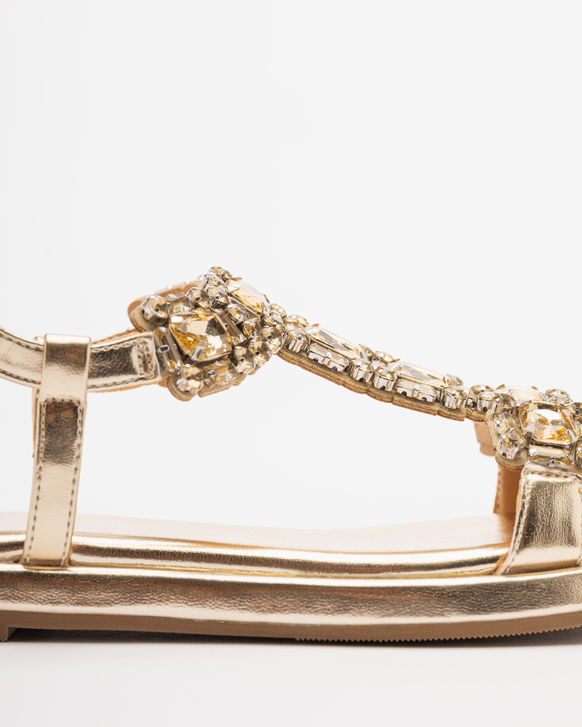 Flache Sandalen Gloss