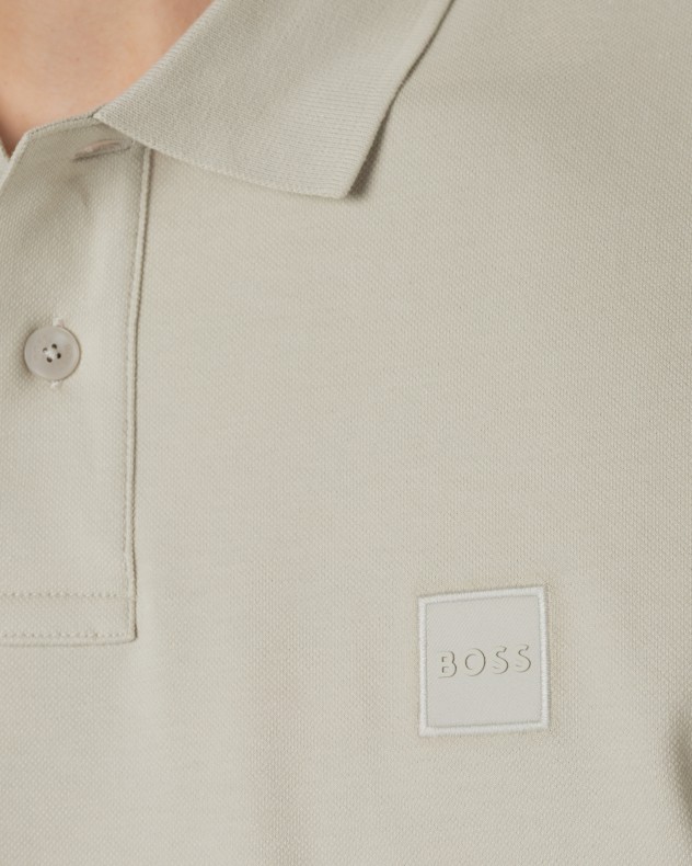 Polo en coton piqu� Boss