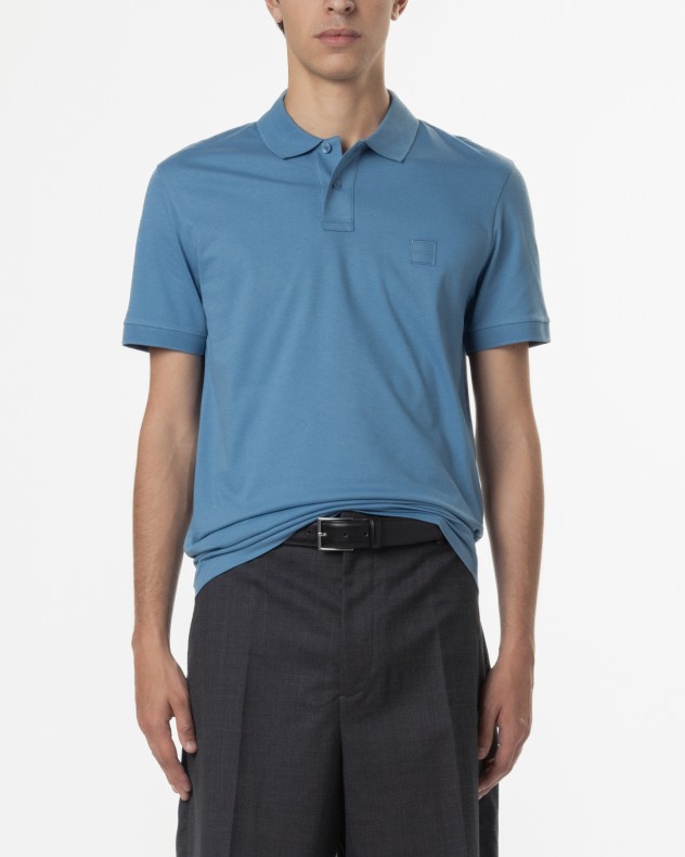 Polo em algodo piquet Boss
