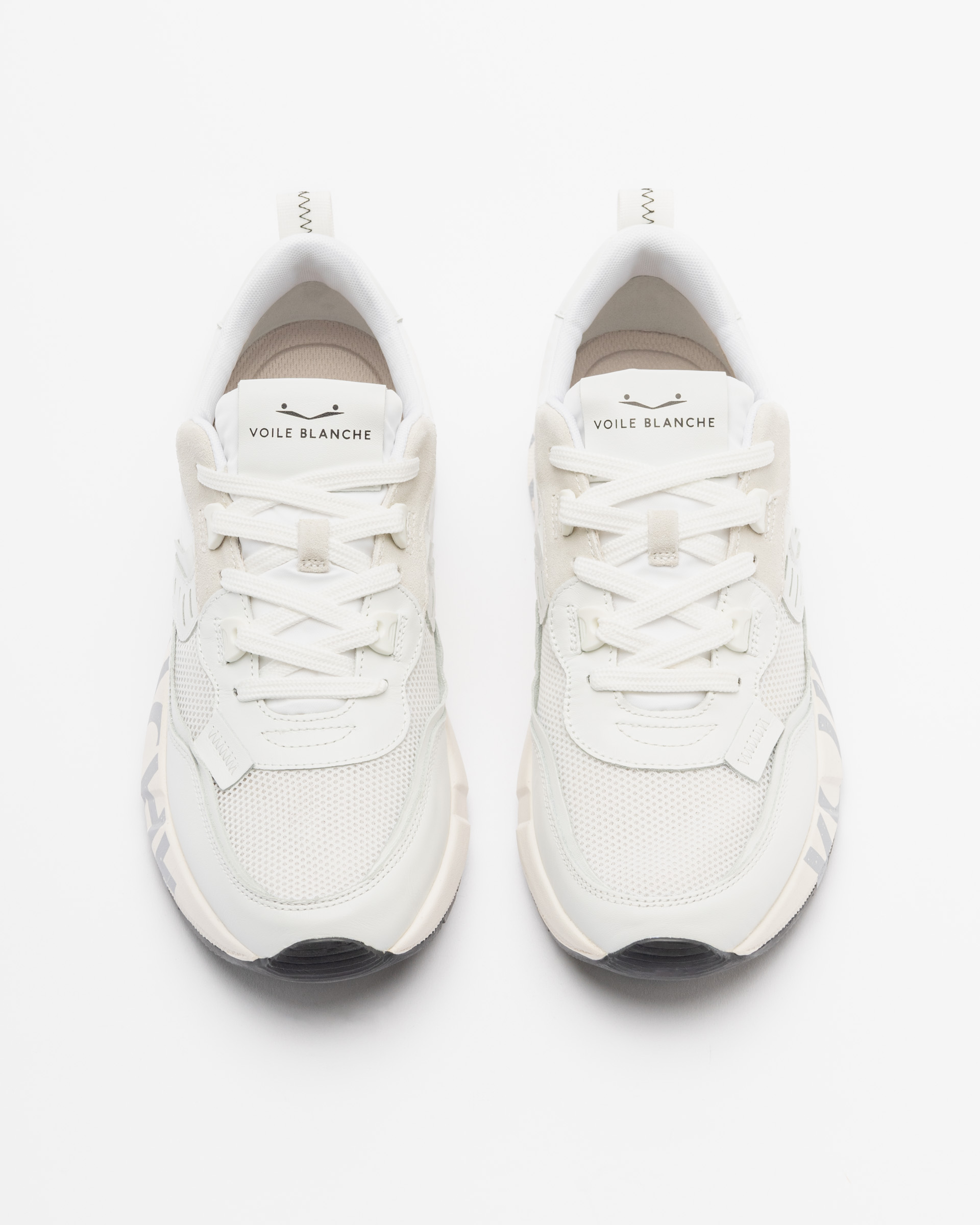 Baskettes blanches Voile Blanche