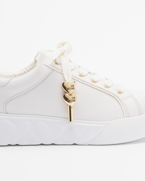 Sapatilhas brancas Love Moschino