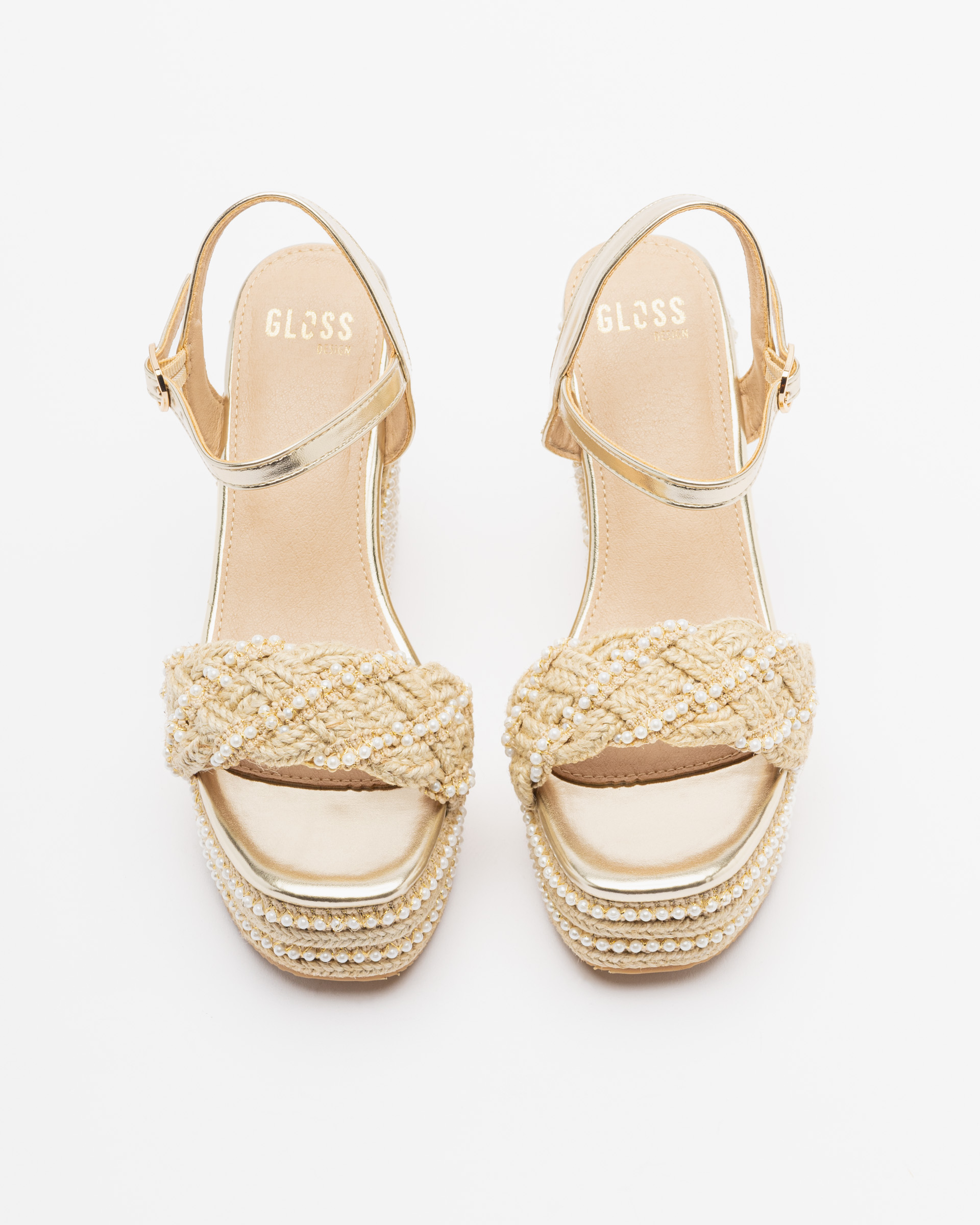 Sandales compensées Gloss