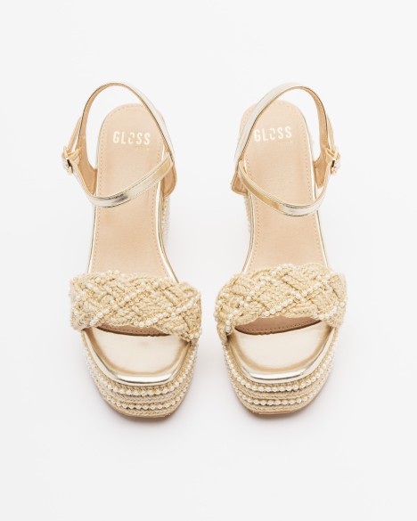 Sandalias con cu�a Gloss