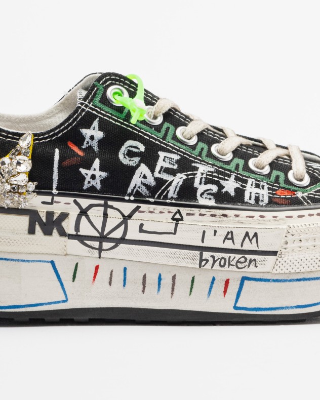 Baskets compens�es Nan-Ku Couture