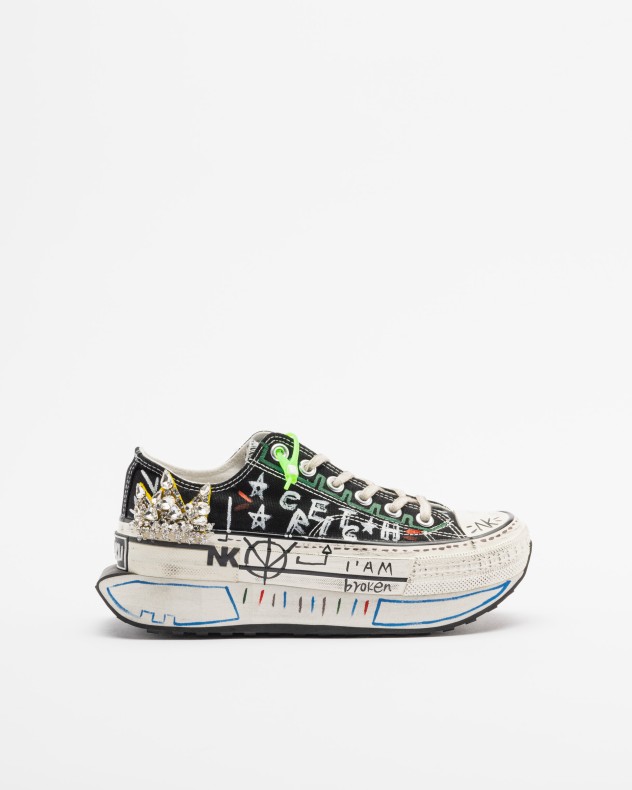 Baskets compens�es Nan-Ku Couture