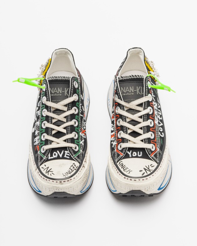 Baskets compens�es Nan-Ku Couture