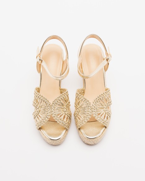 Sandlias de cunha Gloss