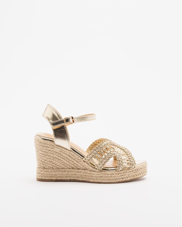 Sandalen met sleehak Gloss