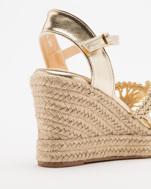 Sandalen met sleehak Gloss