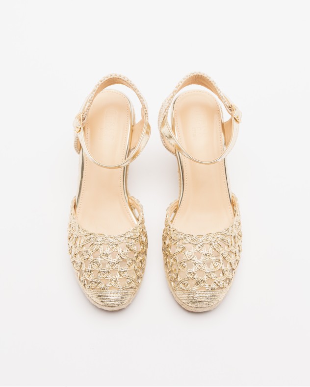 Sandalen met sleehak Gloss