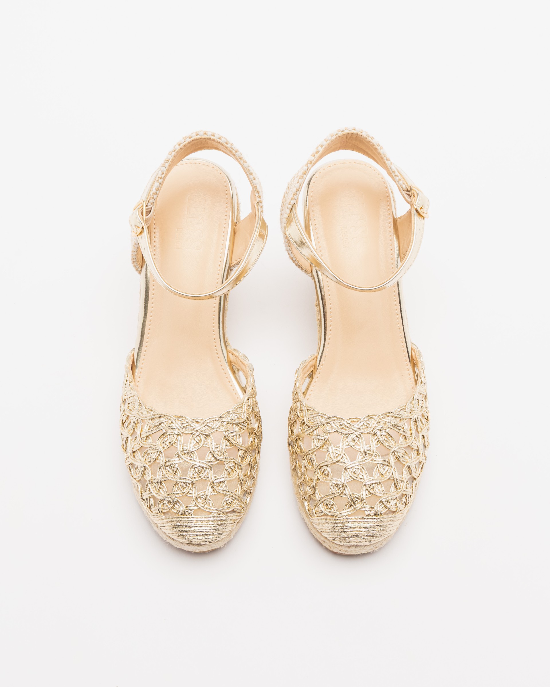 Sandalen met sleehak Gloss