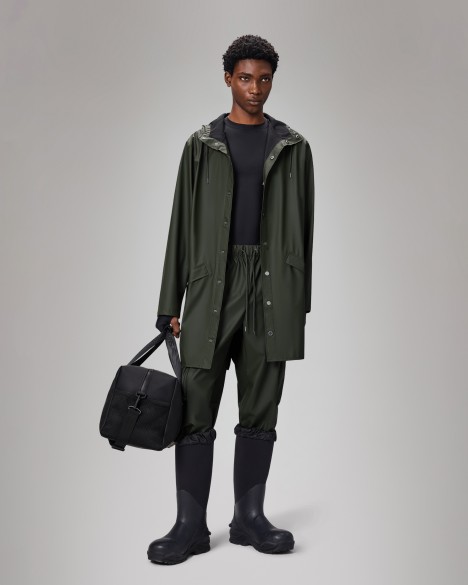 Parka impermeable larga Rains
