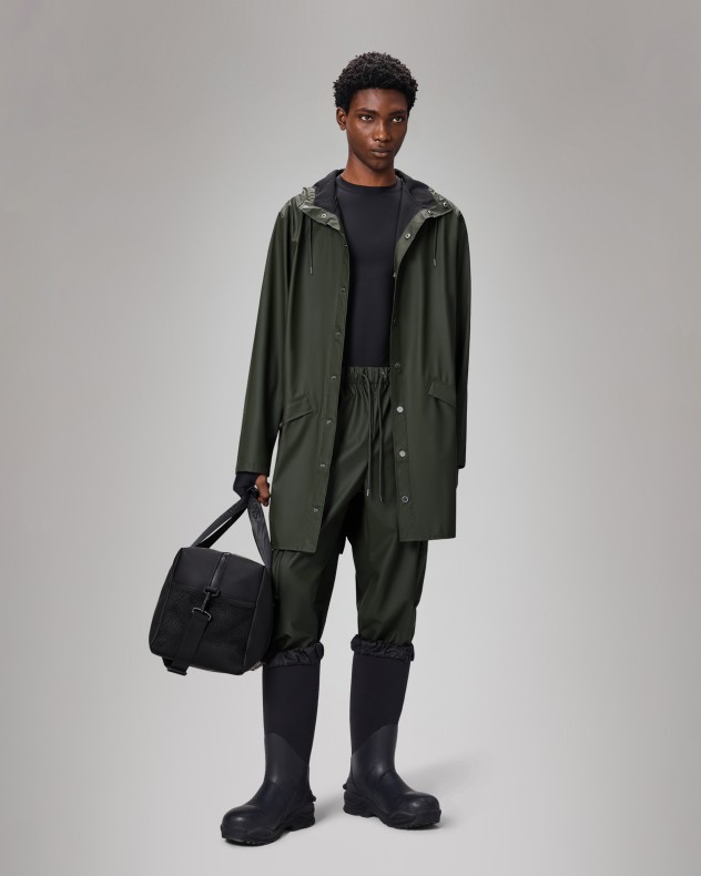Parka impermeable larga Rains