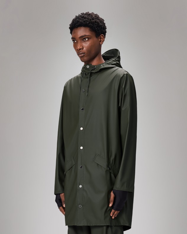 Parka impermeable larga Rains