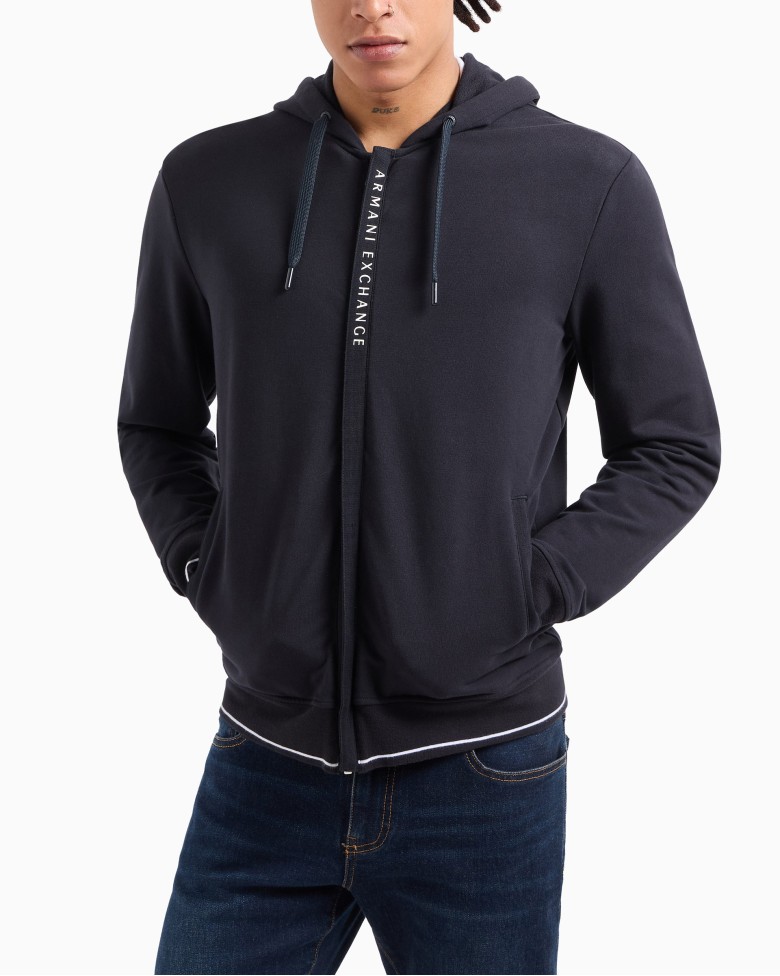 メンズウェア T042420006 COMBINATION HOODED JACKET M Armani Exchange 8NZM82 Blue Hooded jacket - 5-8NZM82-02 - PROF