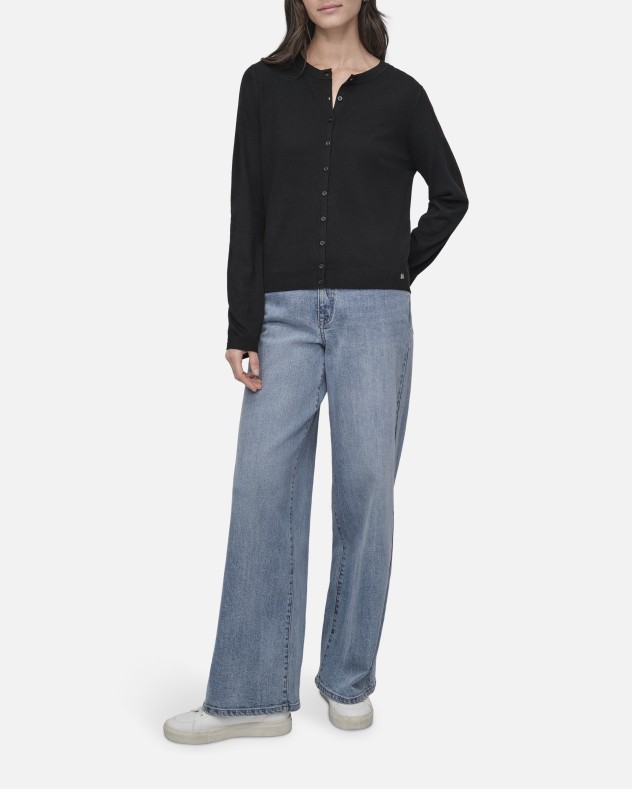 Cappotto lavorato a maglia DKNY Jeans