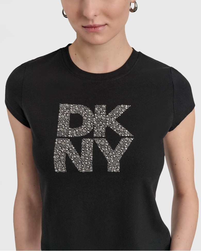 DKNY Jeans DJ5T1512 Black T-shirt - 302-5T1512-01 - PROF