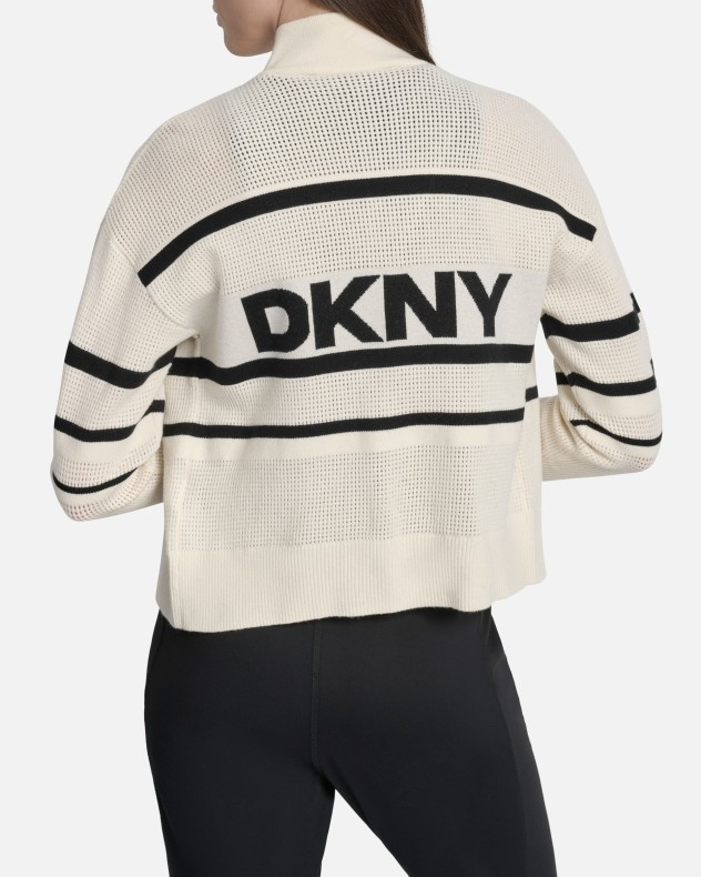 Cappotto lavorato a maglia DKNY Sport