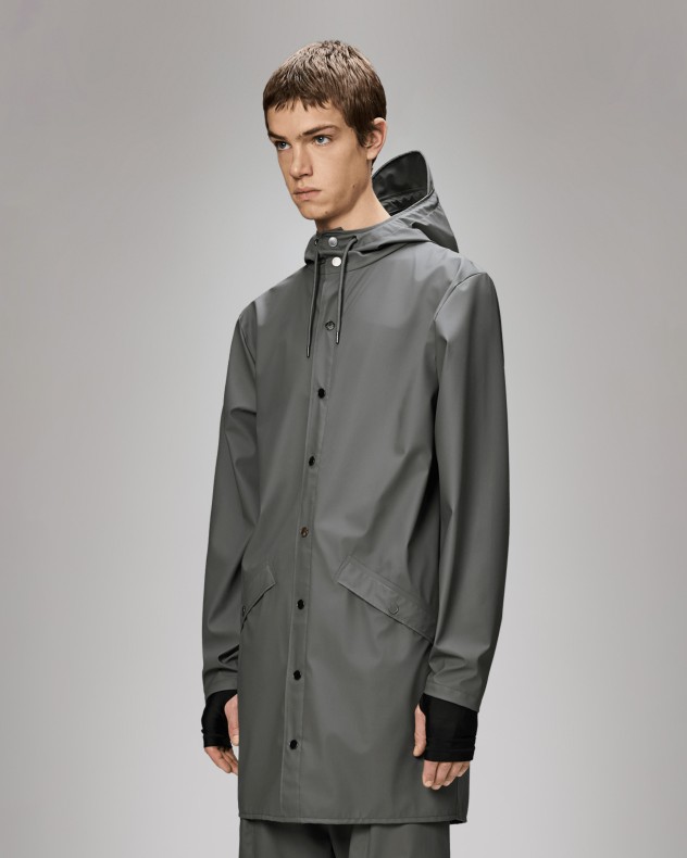 Parka impermeable larga Rains