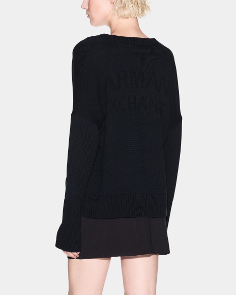 Cappotto lavorato a maglia Armani Exchange Cappotto lavorato a maglia Armani Exchange