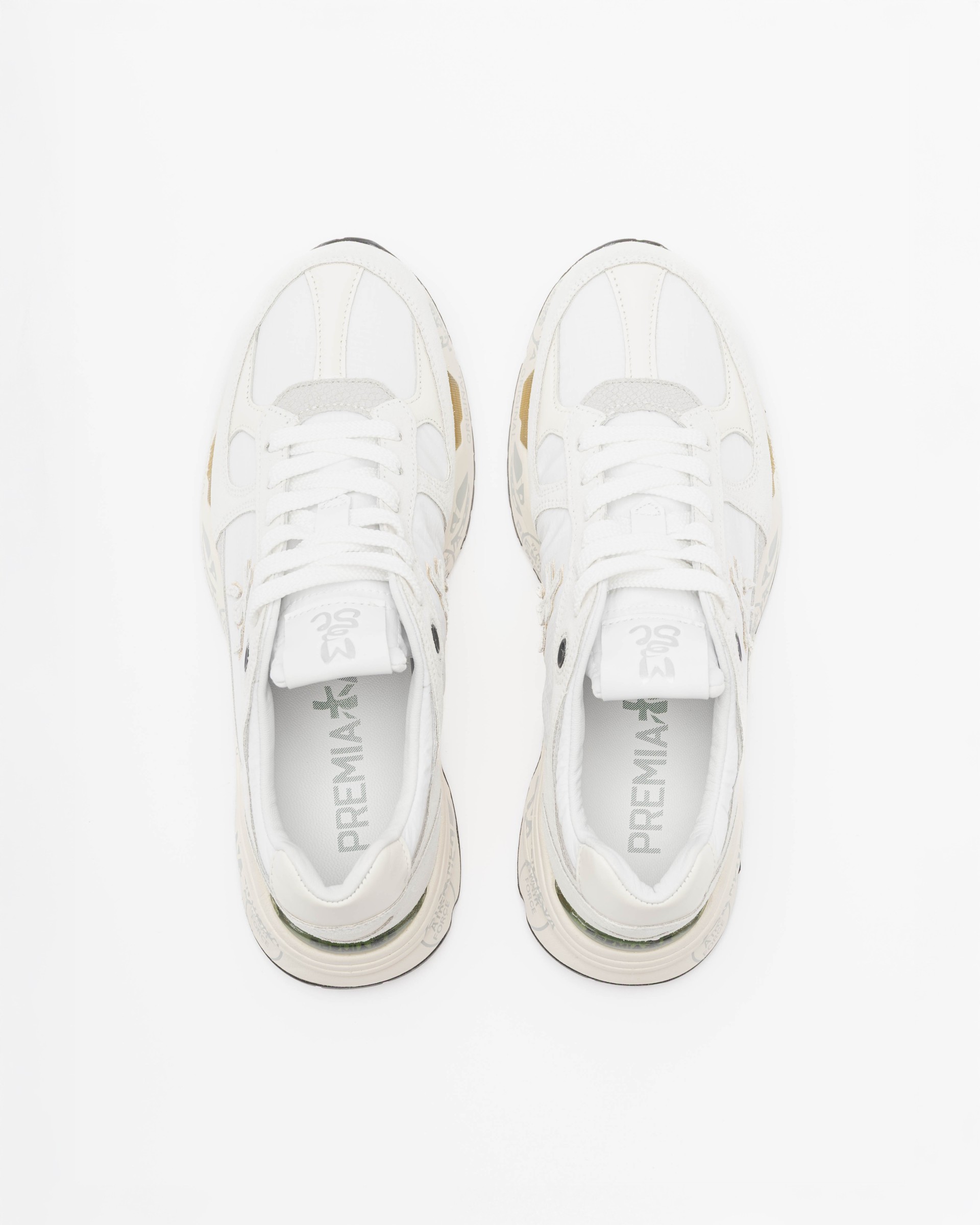 Baskettes blanches Premiata