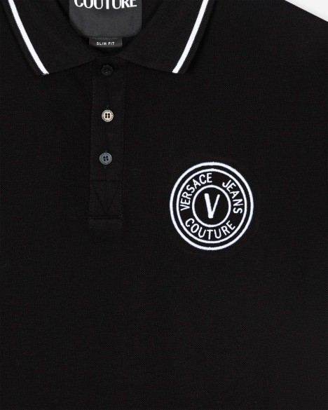 Polo de piqué de algodón Versace Jeans Couture Polo de piqué de algodón Versace Jeans Couture