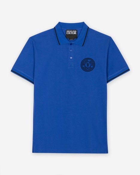 Polo de piqu de algodn Versace Jeans Couture