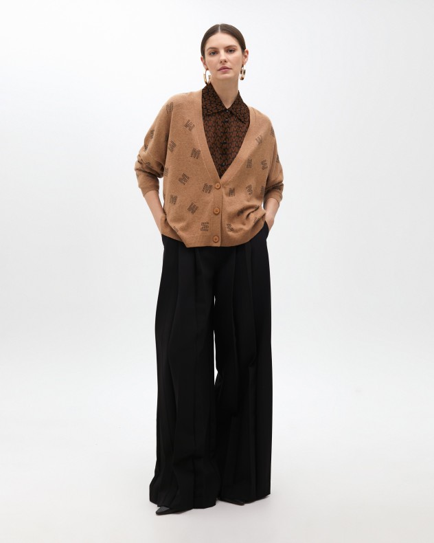 Cappotto lavorato a maglia Maite by Lola