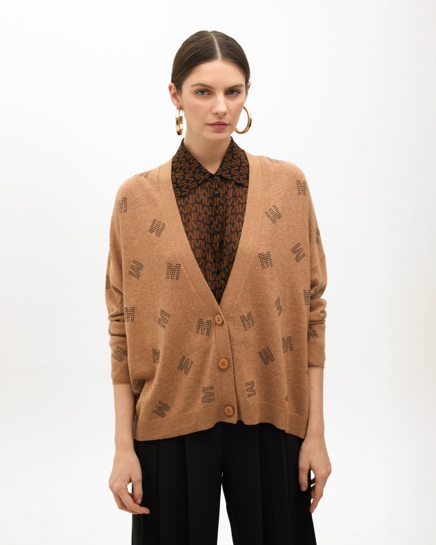 Cappotto lavorato a maglia Maite by Lola