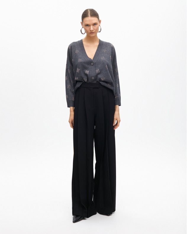 Cappotto lavorato a maglia Maite by Lola